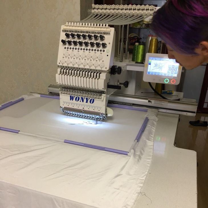 1 Heads Computerized Flat Embroidery Machine 