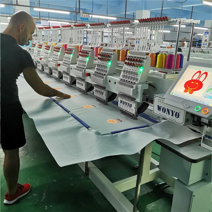 Multi Function Cap T-shirt Garment Monograming Embroidery Machine 8 Heads